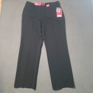 212 Collection Dress Pants Womens 12P Black Tummy Control Natural Fit Straight